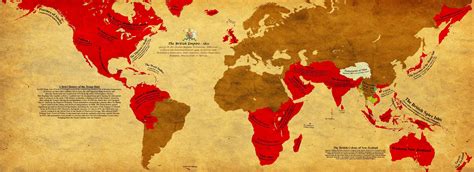 Map of my British Empire, complete with an (exaggerated) history of its ...