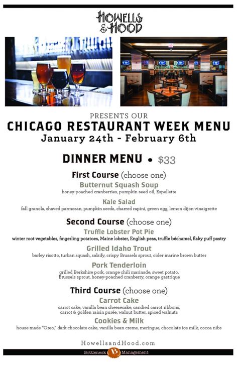 Chicago Restaurant Week Menus