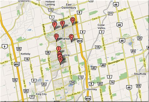 Aurora Map - ToursMaps.com