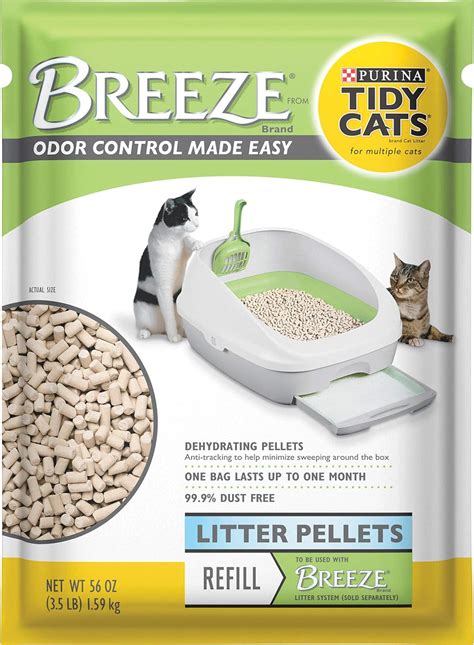 Amazon.com : Tidy Cats Breeze Cat Litter Pellets, Refill 3.5 lb : Pet ...