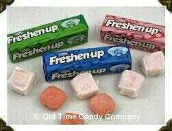 Freshen Up Gum, with liquid center. Green mint was my favorite. G ...