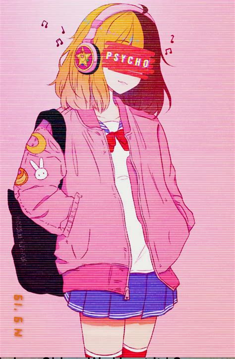 1366x768px, 720P free download | Psycho Vapor Girl, anime, vaporwave, HD phone wallpaper | Peakpx