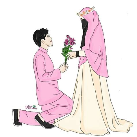 Gambar Muslimah - Couple Halal | Kartun, Gambar, Ilustrasi karakter