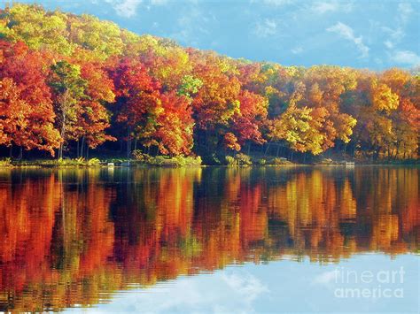 Autumn Colors at Lake Killarney Photograph by Frankie Cat | Fine Art ...