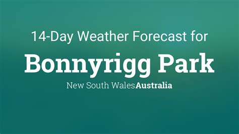 Bonnyrigg Park, New South Wales, Australia 14 day weather forecast