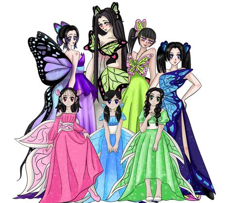 All the butterfly mansion girls by Reinmyrria on DeviantArt