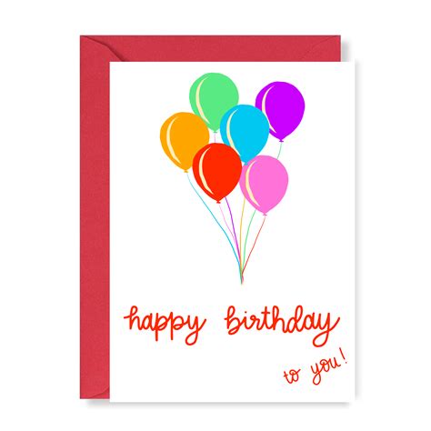 Happy Birthday Balloons #card #irishmade #giftideas #illustratedcards # ...