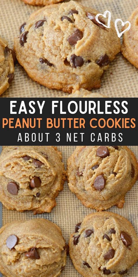 Chocolate Chip Flourless Peanut Butter Cookies - Maebells in 2022 | Keto dessert recipes, Keto ...