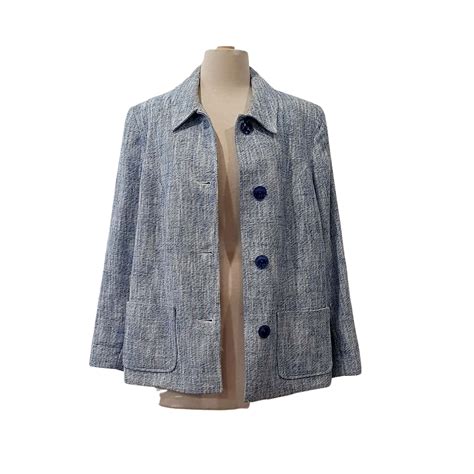 Fella Hamilton Women's Size 16 Button Up Blue (s)