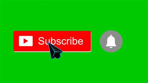 Green Screen Subscribe button - YouTube