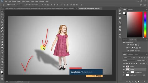 1-Minute Create Perfect Shadow in Adobe Photoshop