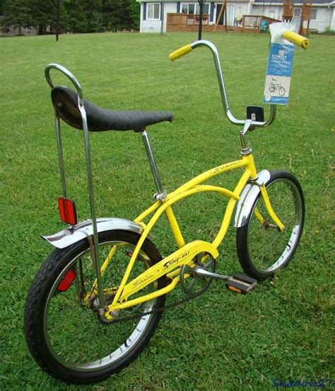 1975 SCHWINN STINGRAY BANANA SEAT MUSCLE BICYCLE VINTAGE S7 KRATE LEMON YELLOW | Biciclette ...