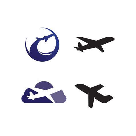 Flight aeroplane vector and logo design Transportation 2758820 Vector Art at Vecteezy