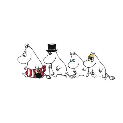 Moomin Family Walking transparent PNG - StickPNG