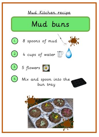 Mud Kitchen Recipe Cards | Teaching Resources