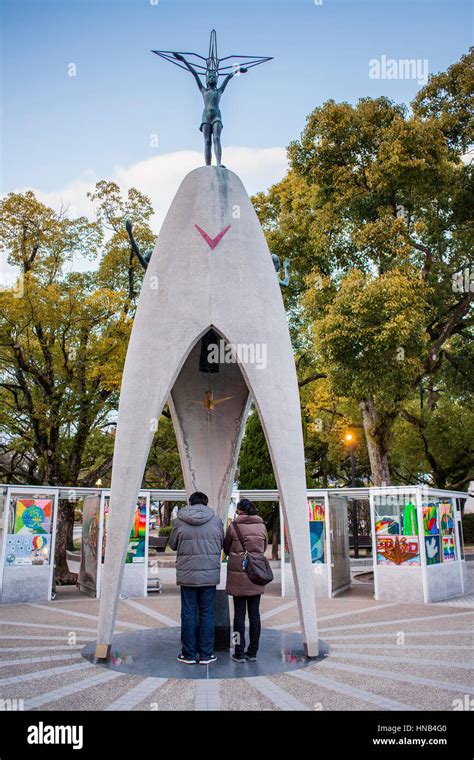 Praying, Peace Monument of Children, Peace Park, Hiroshima, Japan Stock Photo - Alamy