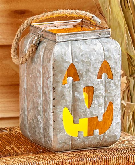 The Lakeside Collection Large Lighted Metal Jack-o'-Lantern - Walmart ...