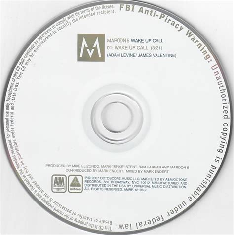 Maroon 5 - Wake Up Call (2007, CD) | Discogs