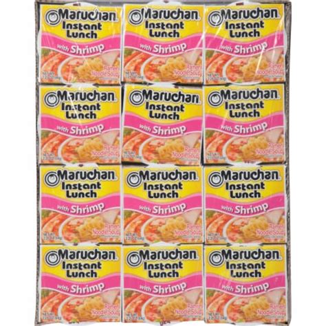 Maruchan® Instant Lunch™ Shrimp Flavor Ramen Noodle Soup, 12 ct / 2.25 oz - Smith’s Food and Drug