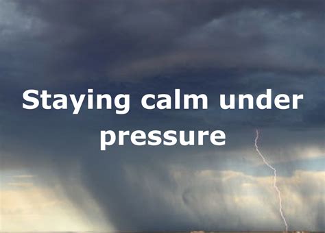 Staying Calm Under Pressure – Live Trading News