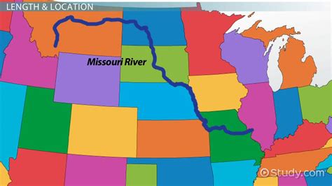 Laboratoř přesně Periodický missouri river map význam Charakteristický ...