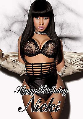 PERSONALISED NICKI MINAJ BIRTHDAY ANY OCCASION GREETING CARD | eBay