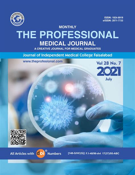 Vol. 28 No. 07 (2021): VOL. 28 No. 07 | The Professional Medical Journal