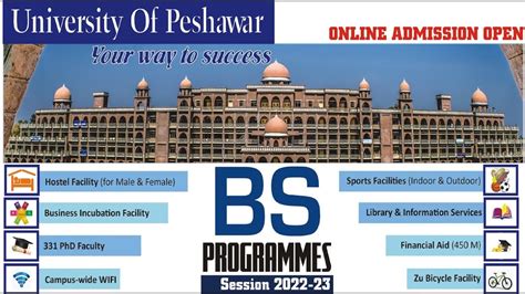 University of Peshawar BS Admission 2022 2023 - YouTube