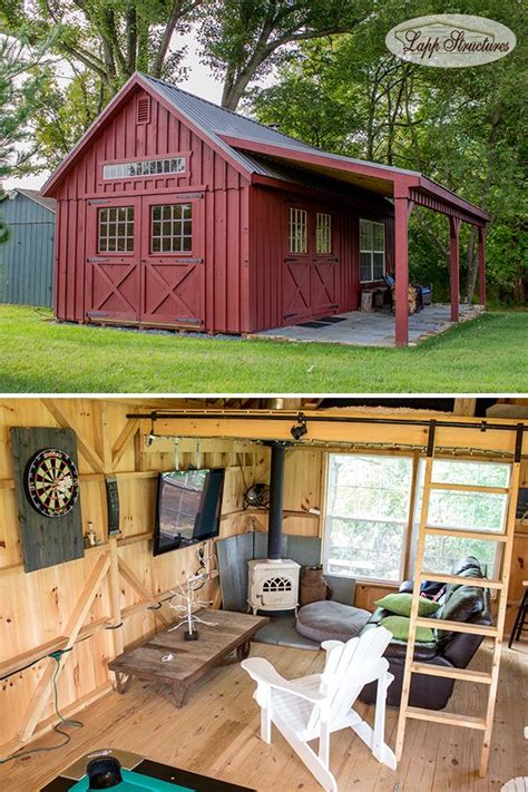 Man Cave Shed Inspiration | Man cave shed, Backyard storage sheds, Shed ...