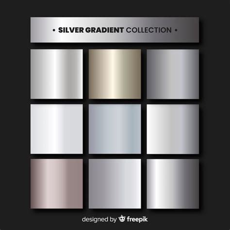 Metallic Silver Color Swatch