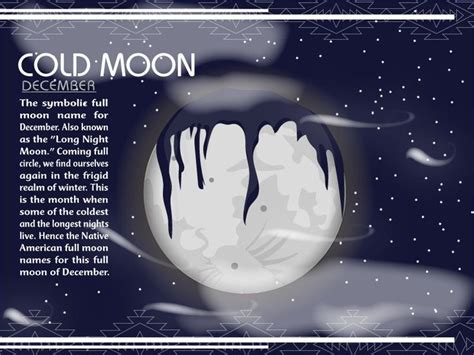 The Moon - December Cold Moon | Full moon names, Cold moon, Full moon