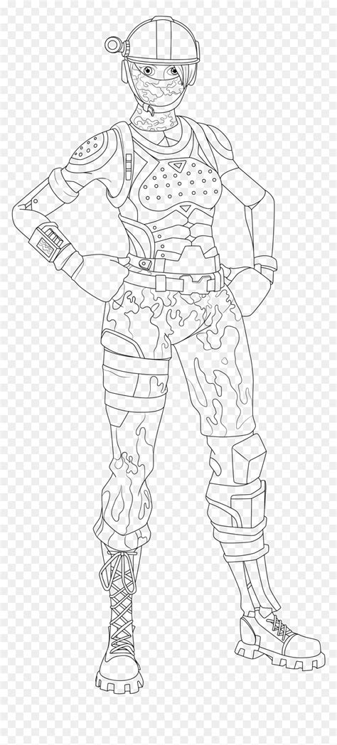 Fortnite Coloring Pages Renegade Raider, HD Png Download - vhv