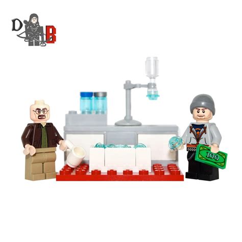 MOC High-Tech Classic Breaking Bad Laboratory Building Blocks Set American TV Show Lab House ...