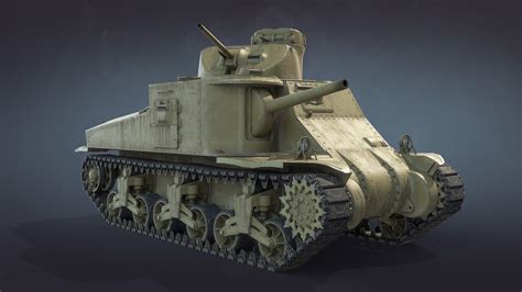 3D M3 Lee US Medium Tank model - TurboSquid 1745505