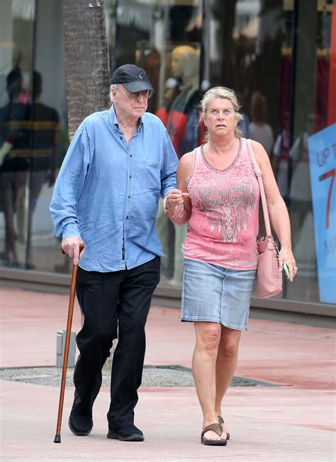 Michael Caine Holds on to His Daughter and Meets Wife for Lunch