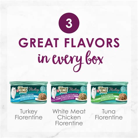 Fancy Feast Medleys Florentine Collection Pack Canned Cat Food, 3-oz ...