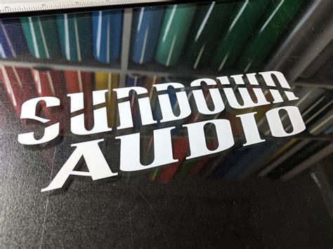 Sundown Audio Decal (24" & 36") – K&A Kustom Graffix