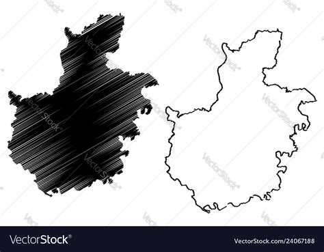 Hai duong province map Royalty Free Vector Image