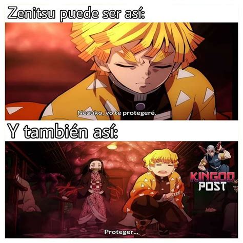 Kingod⛦ en Instagram: “Zenitsu🙇‍♂️” en 2021 | Memes de anime, Memes otakus, Memes divertidos