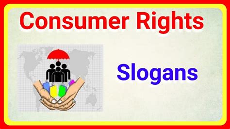 Consumer Rights Awareness Slogans