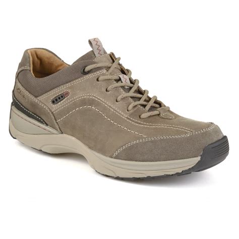 Clarks Mens Skyward Vibe Olive Nubuck Casual Shoes