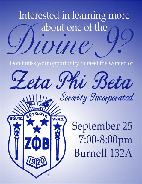 Zeta Phi Beta Sorority Incorporated Informational