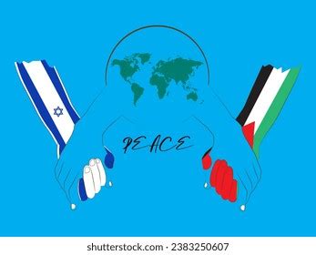 Peace Process Concept Relationship Between Israel Stock Vector (Royalty Free) 2383250607 ...