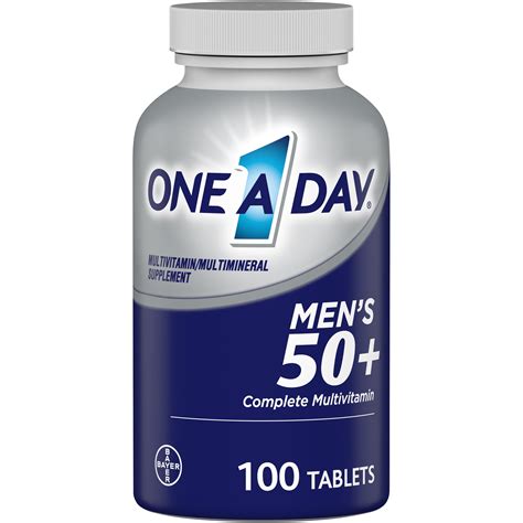 One A Day Men's 50+ Multivitamin Tablets, Multivitamins for Men, 100 Ct - Walmart.com