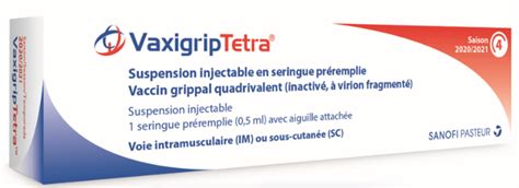 News - Influenza Vaccine "Vaxigrip Tetra 2020/2021" with French Packaging Material in the Market ...