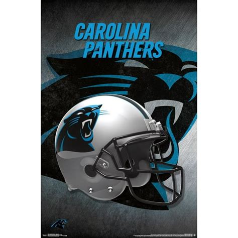 NFL: Carolina Panthers- Helmet Logo Poster - 22x34 - Walmart.com - Walmart.com