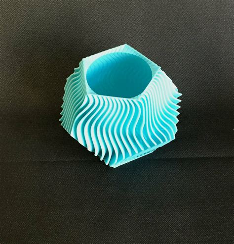 STL file FLOWER POTS - PLANTS DODECADRE-RAYURES VAGUE・3D printer model ...