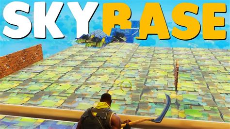 BUILDING THE WORLD'S BIGGEST SKYBASE | Fortnite Battle Royale - YouTube