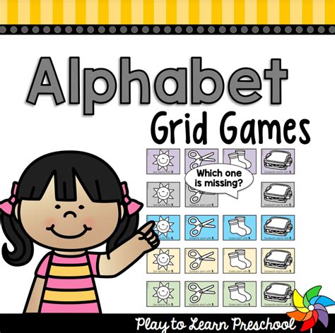 Alphabet Grid Games - Play to Learn Preschool