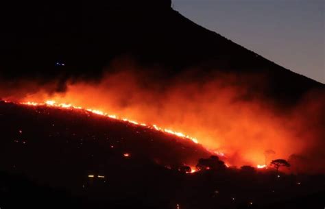 Table Mountain fire allegedly started by 'vagrants'